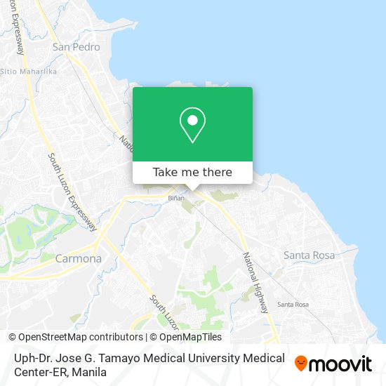 Uph-Dr. Jose G. Tamayo Medical University Medical Center-ER map