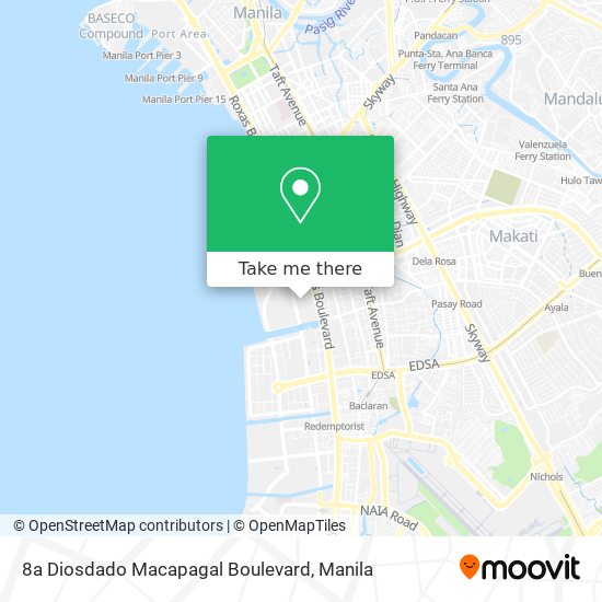 8a Diosdado Macapagal Boulevard map