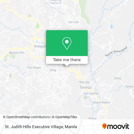 St. Judith Hills Executive Village map