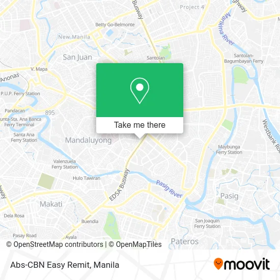 Abs-CBN Easy Remit map