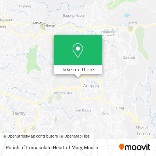 Parish of Immaculate Heart of Mary map
