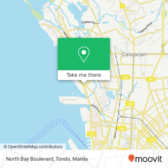 North Bay Boulevard, Tondo map