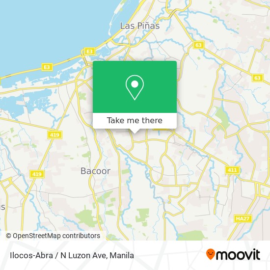 Ilocos-Abra / N Luzon Ave map
