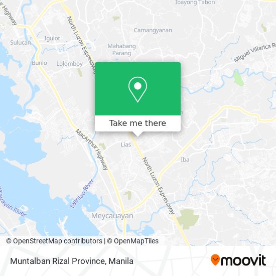 Muntalban Rizal Province map