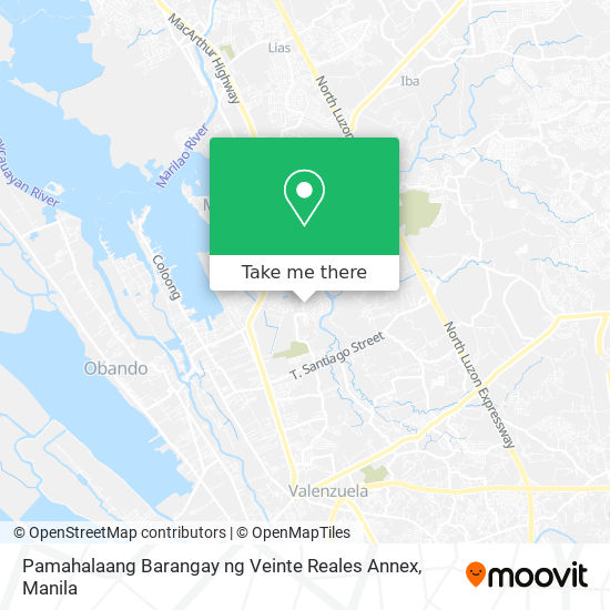 Pamahalaang Barangay ng Veinte Reales Annex map