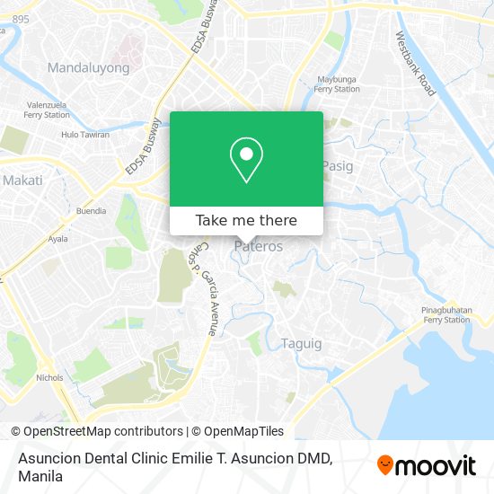 Asuncion Dental Clinic Emilie T. Asuncion DMD map