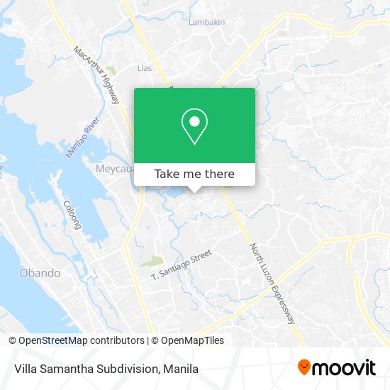 Villa Samantha Subdivision map
