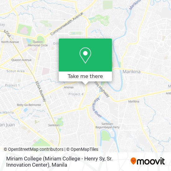 Miriam College (Miriam College - Henry Sy, Sr. Innovation Center) map