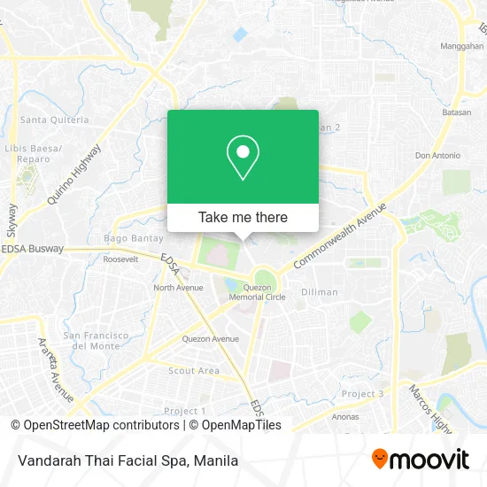Vandarah Thai Facial Spa map