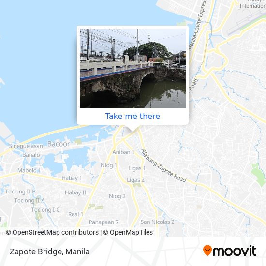 Zapote Bridge map