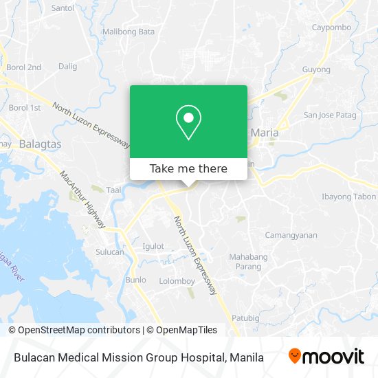 Bulacan Medical Mission Group Hospital map