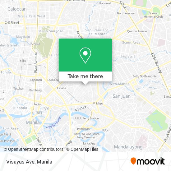 Visayas Ave map
