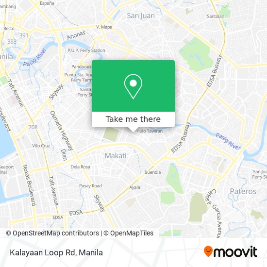 Kalayaan Loop Rd map