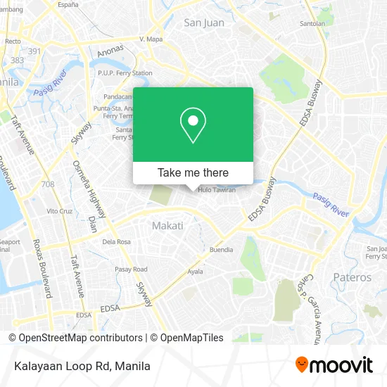 Kalayaan Loop Rd map