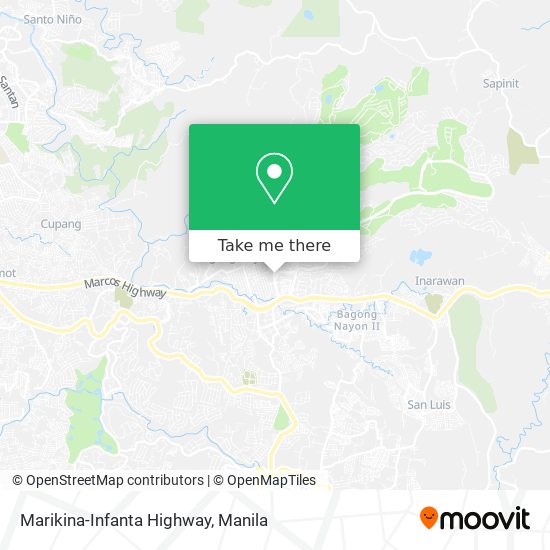 Marikina-Infanta Highway map