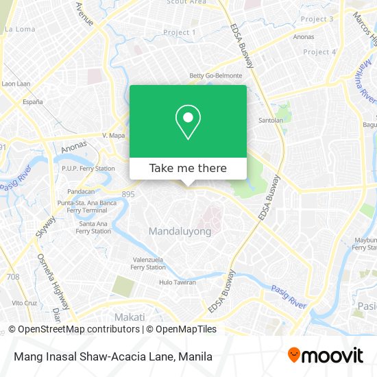 Mang Inasal Shaw-Acacia Lane map