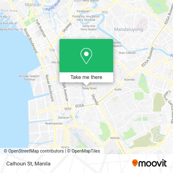 Calhoun St map