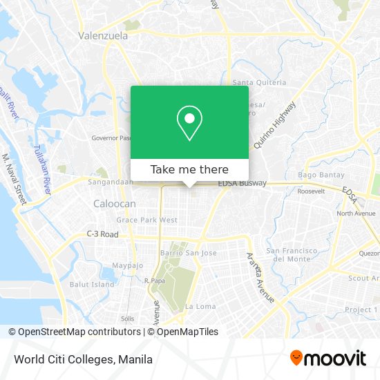 World Citi Colleges map