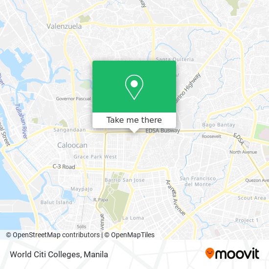 World Citi Colleges map