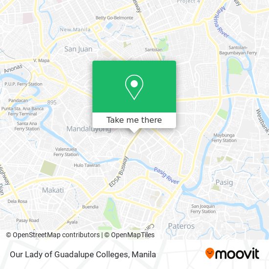 Our Lady of Guadalupe Colleges map
