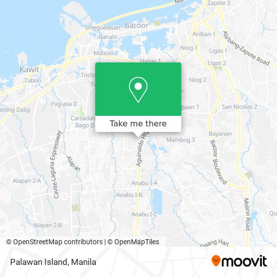 Palawan Island map