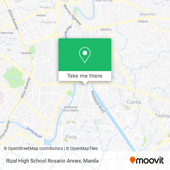 Rizal High School Rosario Annex map