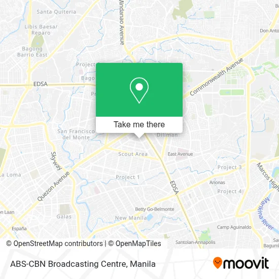 ABS-CBN Broadcasting Centre map
