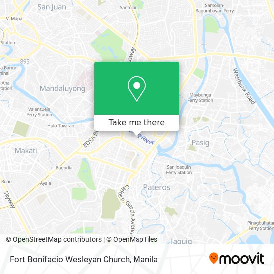 Fort Bonifacio Wesleyan Church map