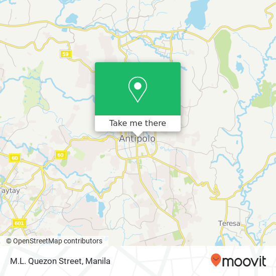 M.L. Quezon Street map