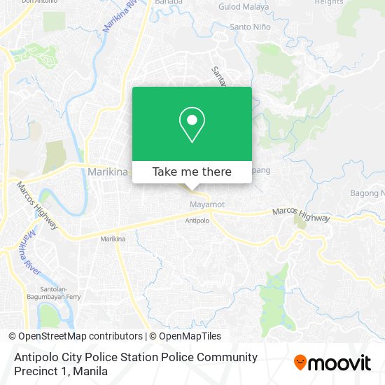 Antipolo City Police Station Police Community Precinct 1 map