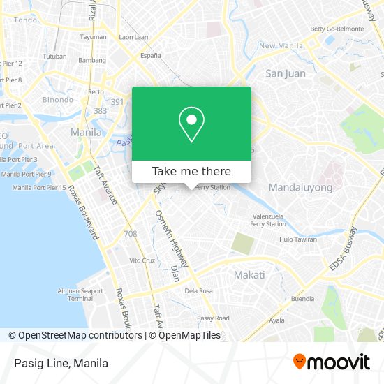 Pasig Line map