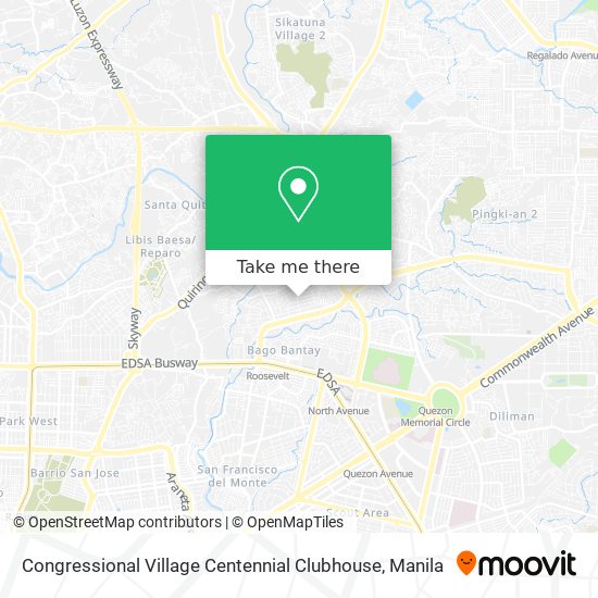 Congressional Village Centennial Clubhouse map