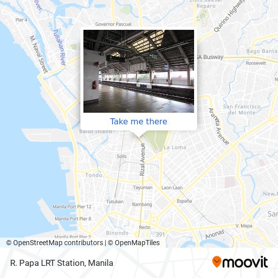 R. Papa LRT Station map