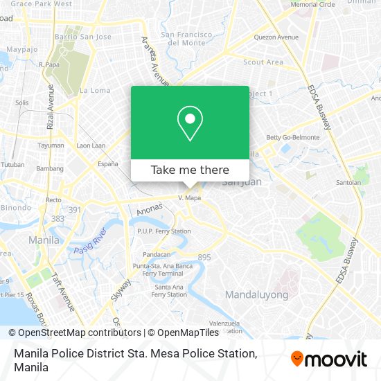 Manila Police District Sta. Mesa Police Station map