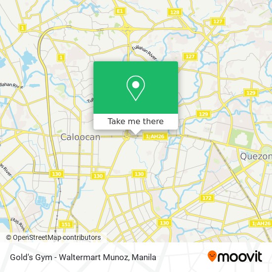 Gold's Gym - Waltermart Munoz map