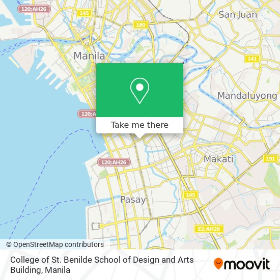 College of St. Benilde School of Design and Arts Building map