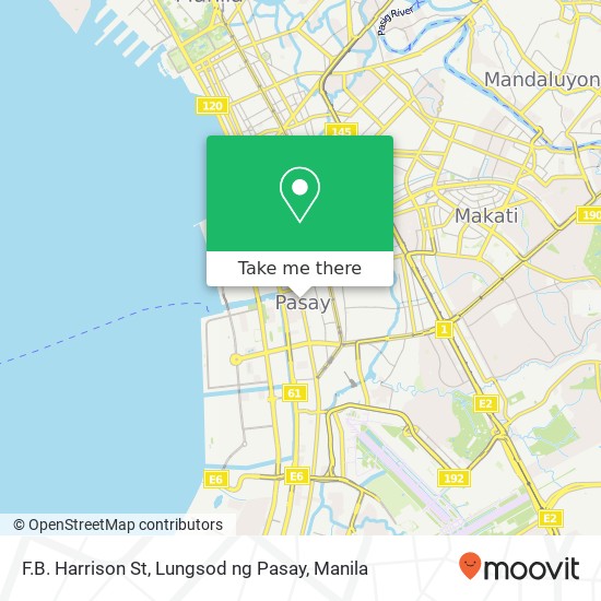 F.B. Harrison St, Lungsod ng Pasay map