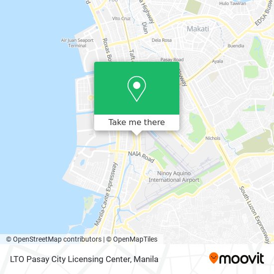 LTO Pasay City Licensing Center map