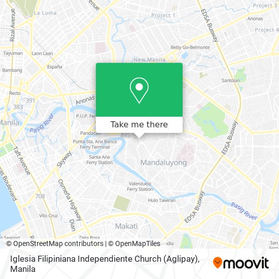 Iglesia Filipiniana Independiente Church (Aglipay) map