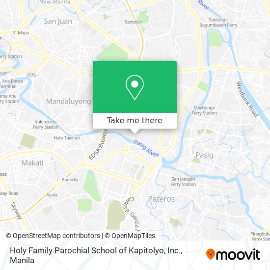 Holy Family Parochial School of Kapitolyo, Inc. map