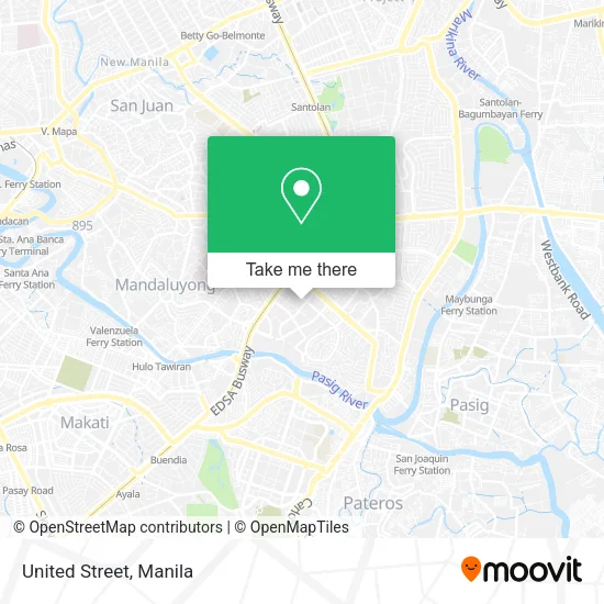 United Street map