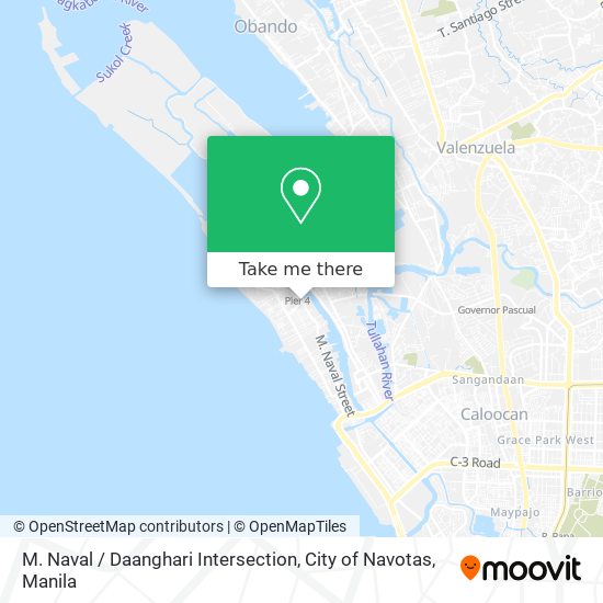 M. Naval / Daanghari Intersection, City of Navotas map