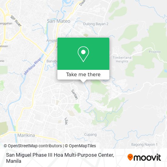 San Miguel Phase III Hoa Multi-Purpose Center map