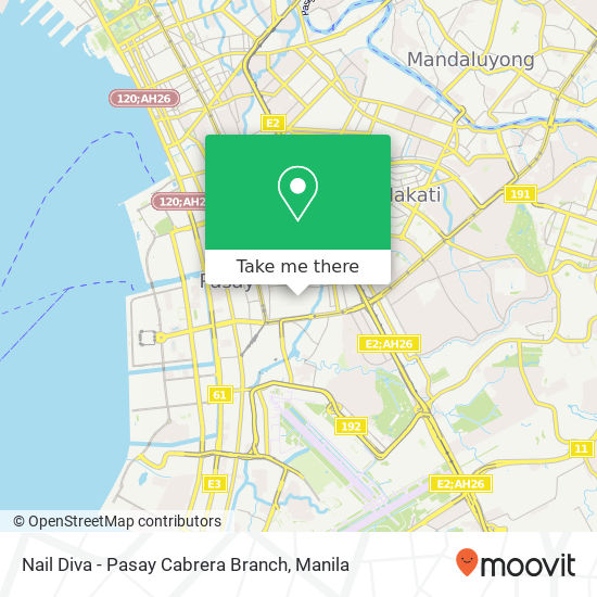 Nail Diva - Pasay Cabrera Branch map