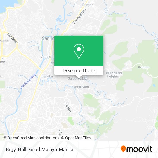 Brgy. Hall Gulod Malaya map