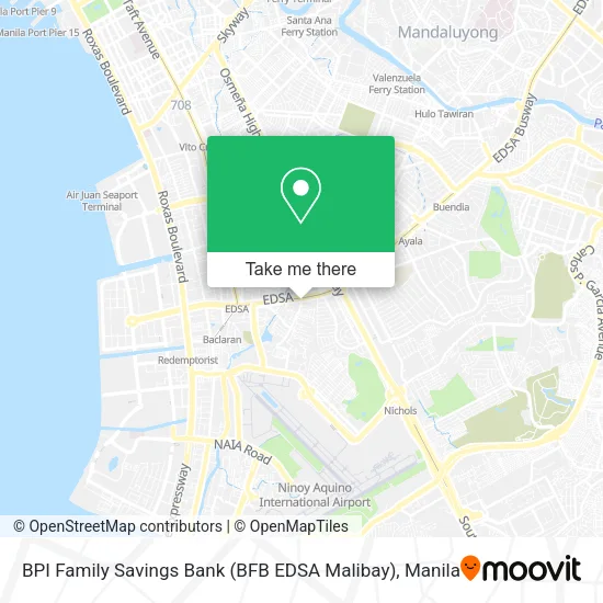 BPI Family Savings Bank (BFB EDSA Malibay) map