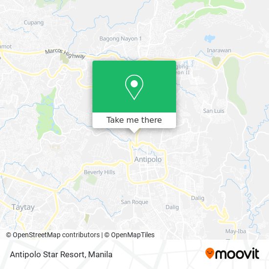 Antipolo Star Resort map