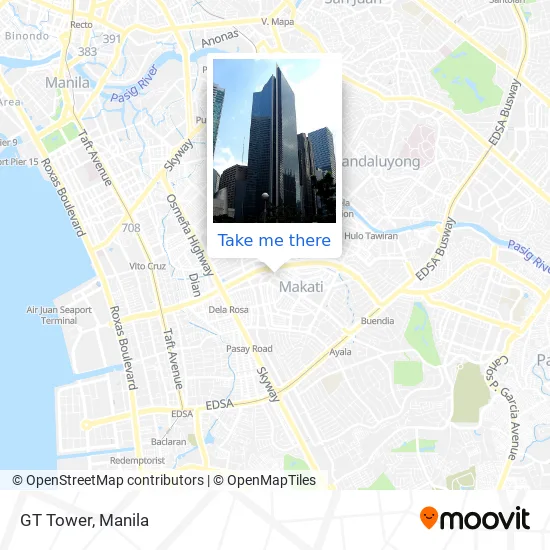 GT Tower map