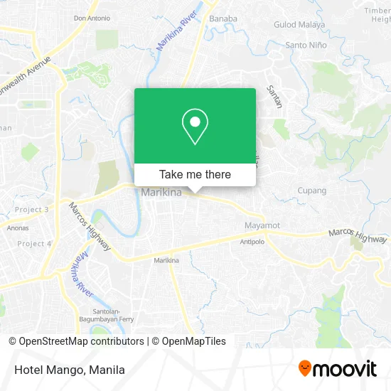 Hotel Mango map