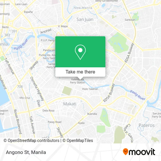 Angono St map